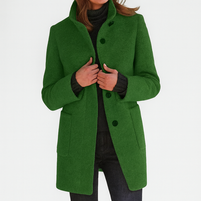 LIDIA | High-collar wool-blend jacket