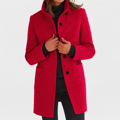 LIDIA | High-collar wool-blend jacket