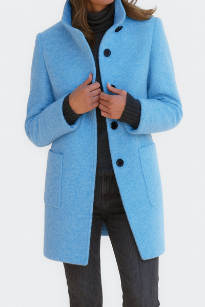 LIDIA | High-collar wool-blend jacket