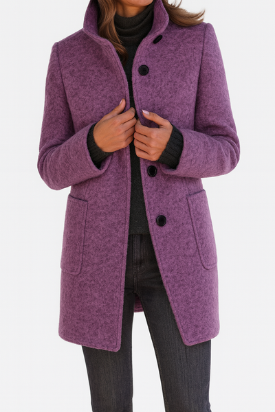 LIDIA | High-collar wool-blend jacket