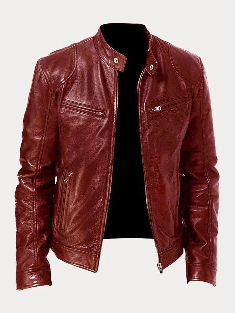 Dean™ – Timeless Tailored Vegan Leather Jacket for Effortless Edge
